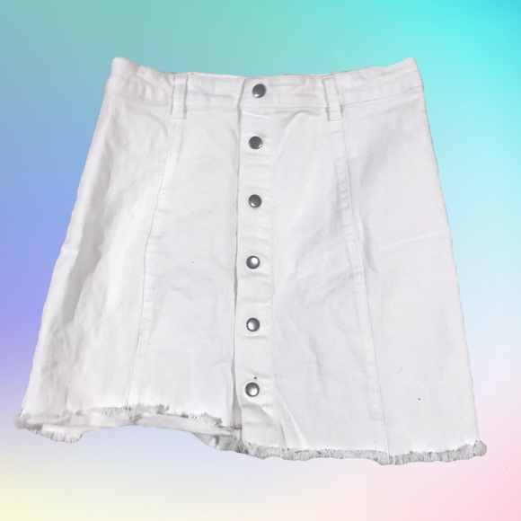 Urban Outfitters Dresses & Skirts - UO Urban Outfitters High Waisted Skirt White Denim
